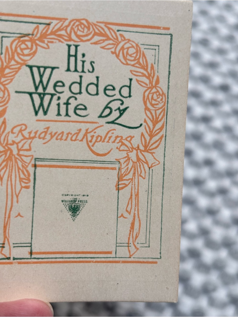 1902-1914 The Winthrop Press-His Wedded Wife-Tobacco Cigarette Insert-Mini Book - Picture 3 of 5